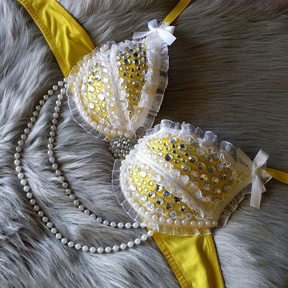 VS Festival Rave Costume Bra Top 32A Push Up